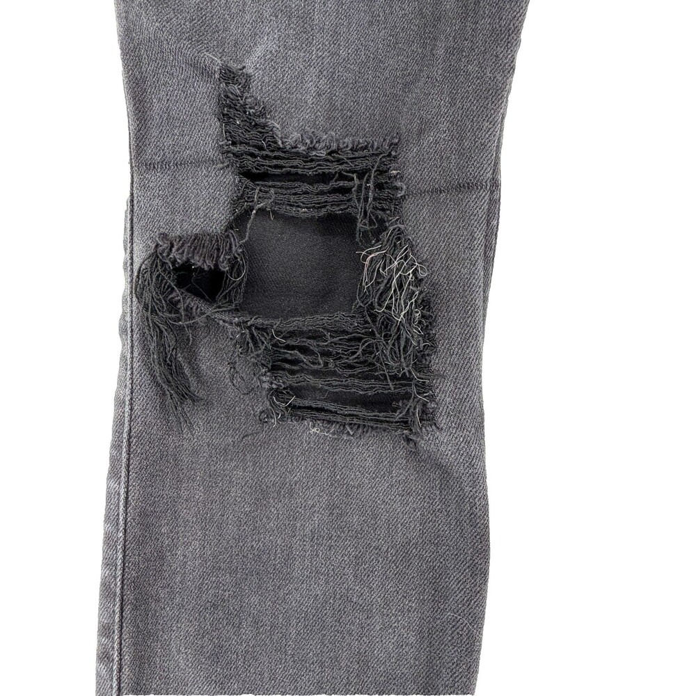 Hollister Jeans Women Size 3S Black Ripped Distressed Low Rise Skinny Denim Gray - Picture 9 of 9